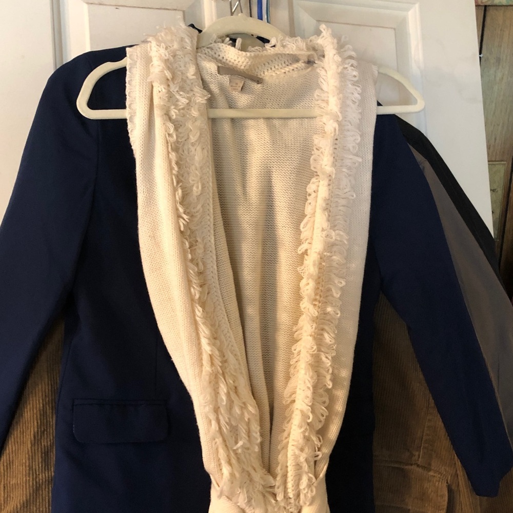 Cream knit vest